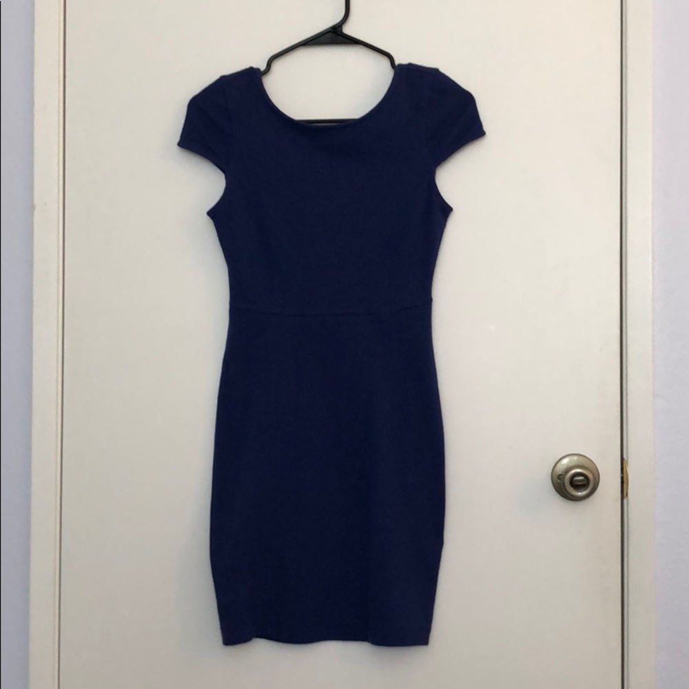 Blue casual midi dress from forever 21
